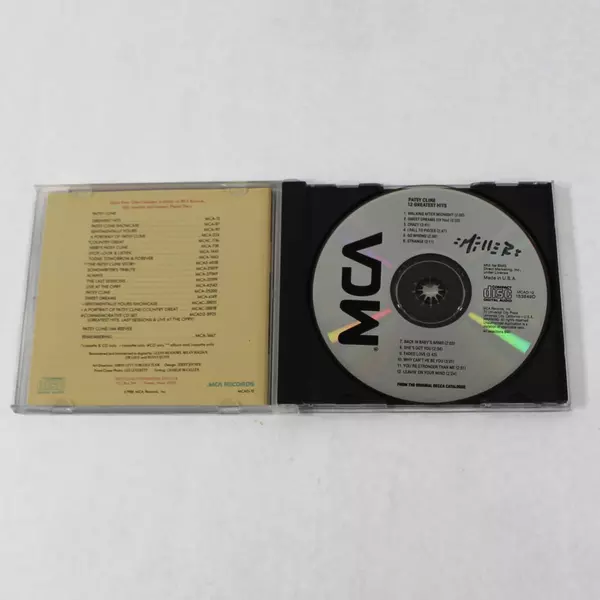 Patsy Cline 12 Greatest Hits CD BMG 1988 Country Music MCAD-12