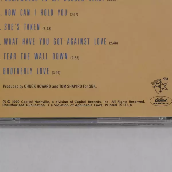 Billy Dean Young Man CD 1990 Liberty Records - Pre-Owned Country Music