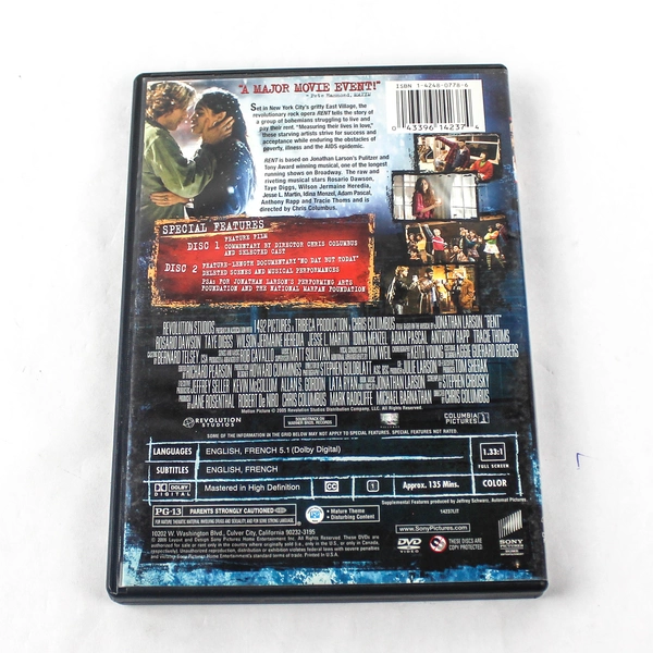 Rent 2-Disc Full Screen Special Edition DVD 2005 Columbia Pictures As Is