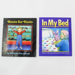 Lot of 2 Children's PB Books Boots for Toots & In My Bed Pre-owned