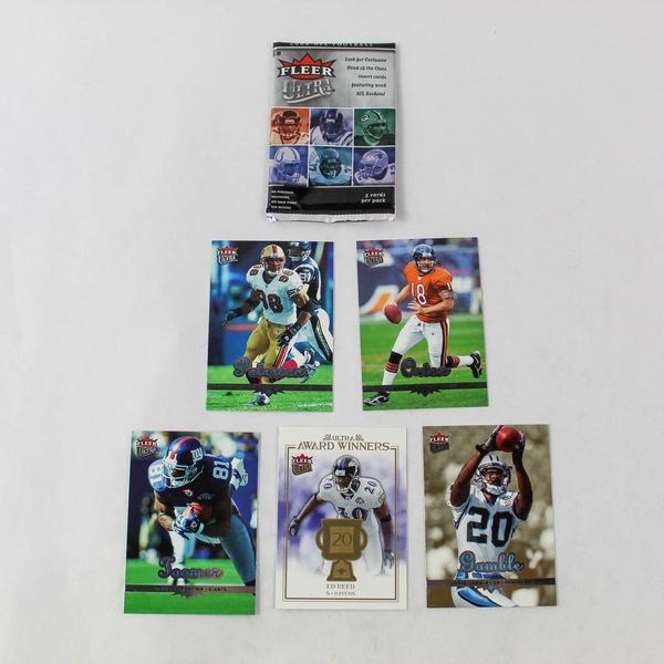 Lot of 5 Fleer Ultra 2006 NFL Trading Cards - Hobby Award Winners