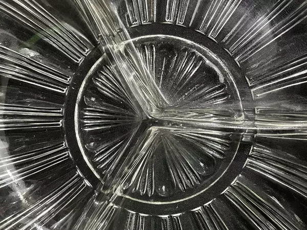 Vintage Hazel Atlas 3-Section Divided Relish Dish, Ribbed & Strawberry Shape