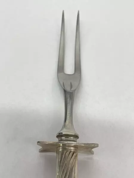 Lot of 2 Nobility Plate Magic Moments Silver Serving Fork & Spoon Utensils