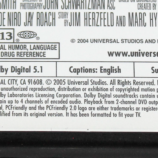 Meet The Fockers DVD Robert De Niro Ben Stiller Pre-owned Comedy Film