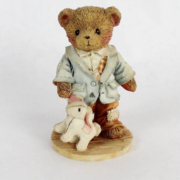 1991 Cherished Teddies Jeremy Figurine "Friends Like You Are Precious and Few"