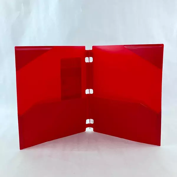 Mead Five Star Red 2-Pocket Snap-In Binder Folder 11.625" x 9.5"