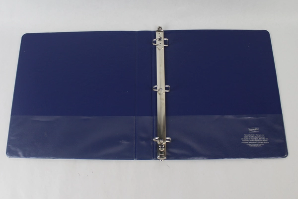 Staples Blue 1" Binder & 24 Clear Sheet Protectors - Pre-Owned Lot