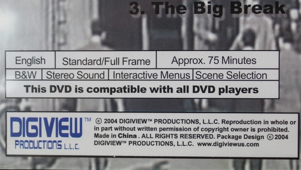 Jack Webb Dragnet Volume 2 DVD 2004 Digiview Productions LLC Good Condition