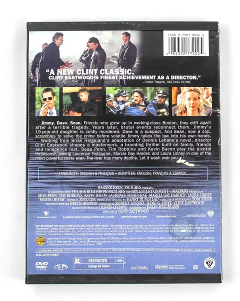 Clint Eastwood's Mystic River DVD 2004 | Sean Penn, Kevin Bacon | Good Cond.