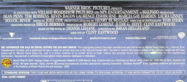 Clint Eastwood's Mystic River DVD 2004 | Sean Penn, Kevin Bacon | Good Cond.