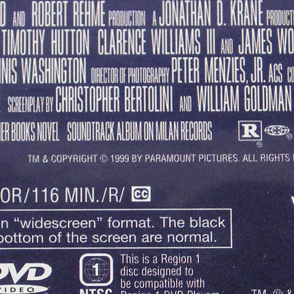 John Travolta The General's Daughter DVD 1999 Paramount Pictures As-Is