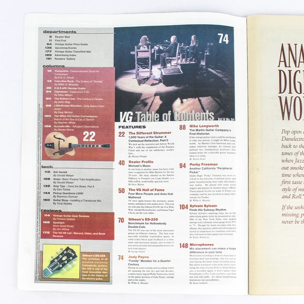 Vintage Guitar Magazine Feb 2000 Vol 14 No 04 - Gibson ES-335, Pre-Owned