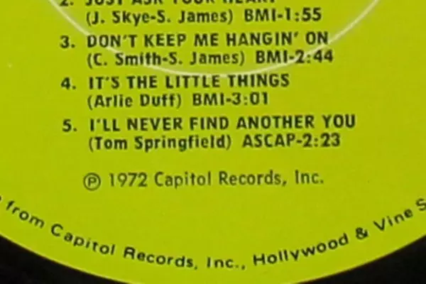 Sonny James Traces Vinyl Record 1972 33 RPM Capitol Southern Gentleman