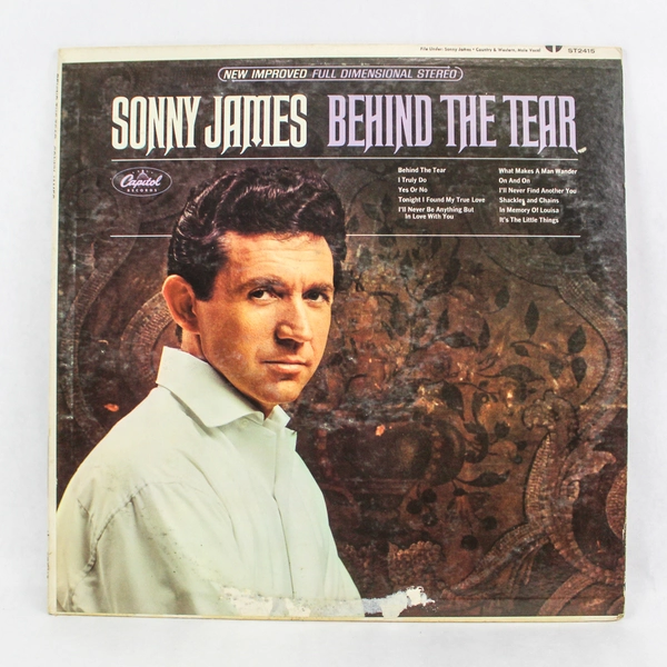 Sonny James Behind The Tear Vinyl Record 1965 33 RPM Capitol - Good Condition