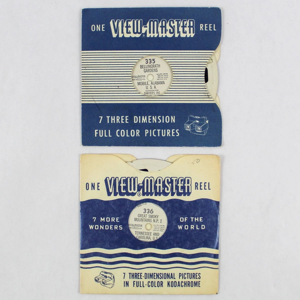 Lot of 2 Vintage Sawyer's ViewMaster Alabama Tennessee 335 336 World Wonders