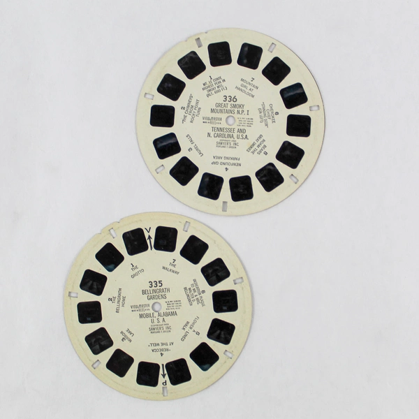 Lot of 2 Vintage Sawyer's ViewMaster Alabama Tennessee 335 336 World Wonders