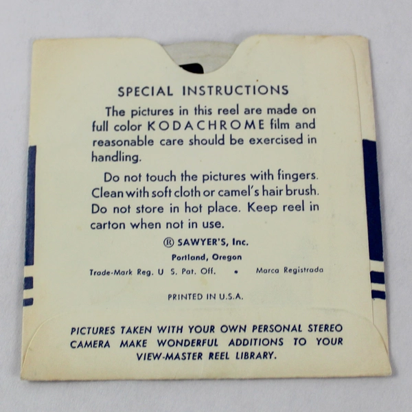 Vintage Sawyer's ViewMaster Scenic Coast of Oregon 96 Wonders Reel