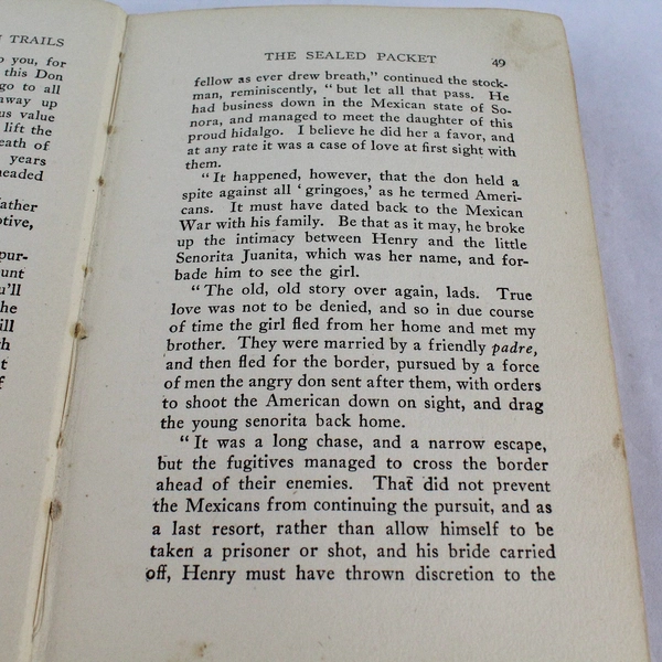 The Saddle Boys on Mexican Trails by Captain James Carson 1915 Antique Book