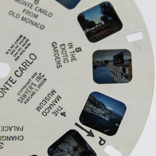 Vintage 1953 Sawyer's ViewMaster Reel 2680 Monaco Monte Carlo World Wonders