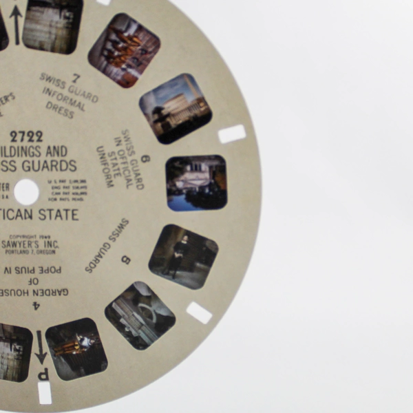 Vintage Sawyers ViewMaster Reel 2722 Vatican State Wonders Of The World