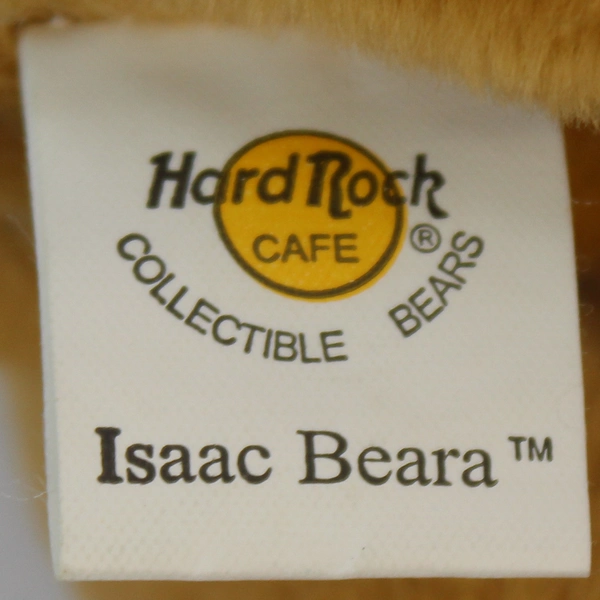 Hard Rock Cafe Isaac Beara Plush Toy 8.5" Collectible Brown Bear