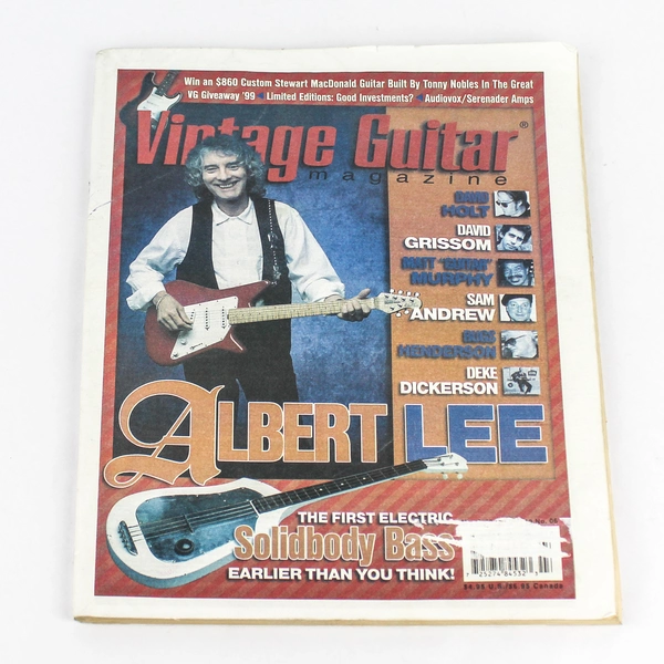Vintage Guitar Magazine March 1999 Vol 13 No 06 Albert Lee Pre-Owned
