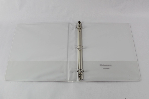 Office School Supplies Lot: Binder, Clips, Page Protectors, Pen - Pre-owned