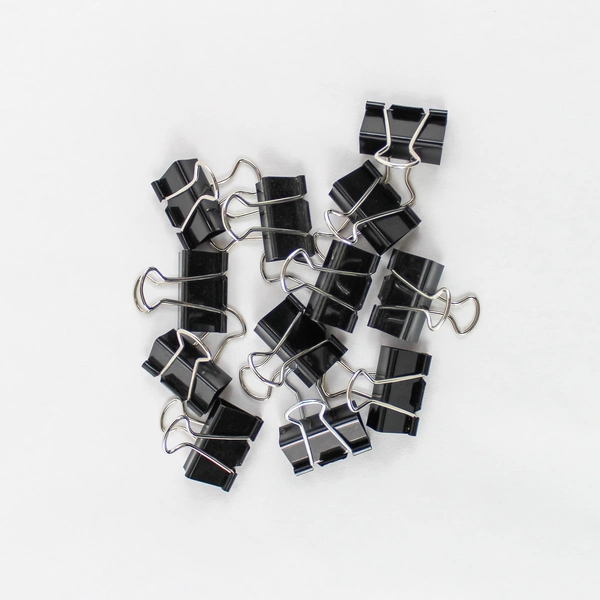 Office School Supplies Lot: Binder, Clips, Page Protectors, Pen - Pre-owned