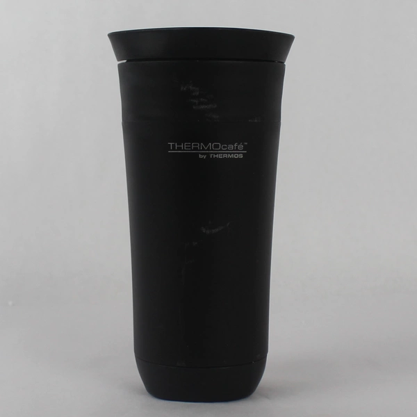 ThermoCafe by Thermos Black Travel Mug Cup GP1010TRI6 Pre-Owned 7.75"