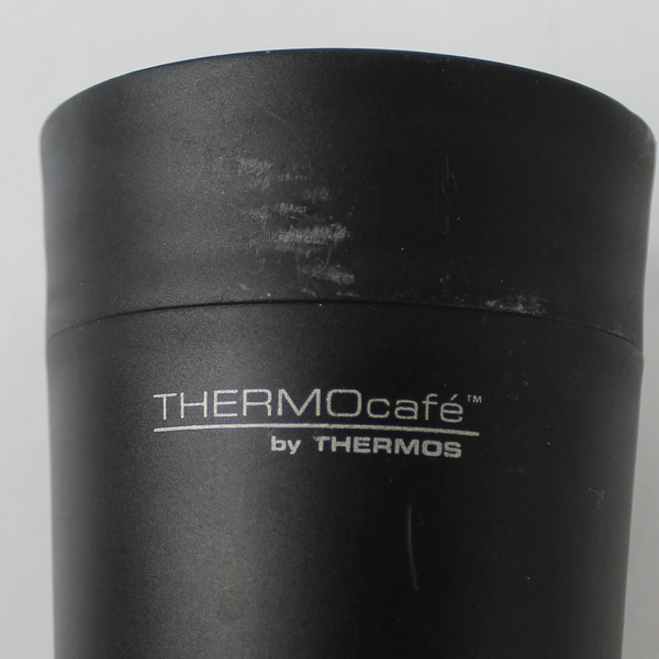 ThermoCafe by Thermos Black Travel Mug Cup GP1010TRI6 Pre-Owned 7.75"