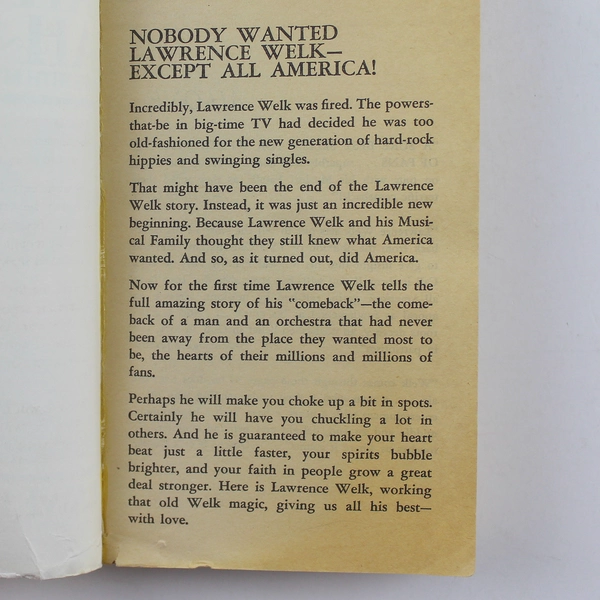 Ah-One Ah-Two! Life With My Musical Family by Lawrence Welk Vintage PB