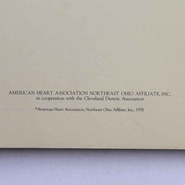 Cooking Without Your Salt Shaker by American Heart Association 1978 PB