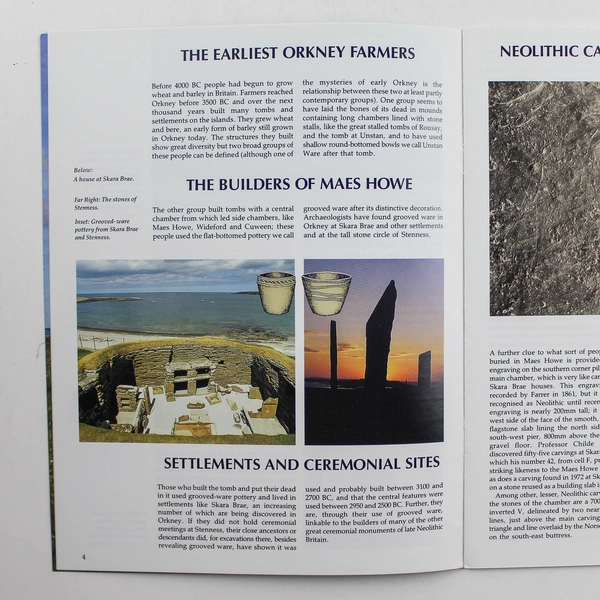 Maes Howe Official Souvenir Guide Book by Historic Scotland, 2000 Edition