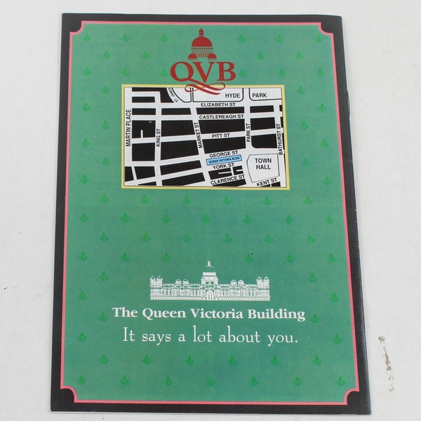 QVB Shopping Guide Booklet Vintage Queen Victoria Building Pre-Owned