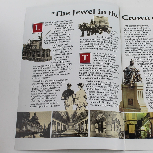 QVB Shopping Guide Booklet Vintage Queen Victoria Building Pre-Owned