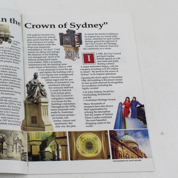 QVB Shopping Guide Booklet Vintage Queen Victoria Building Pre-Owned