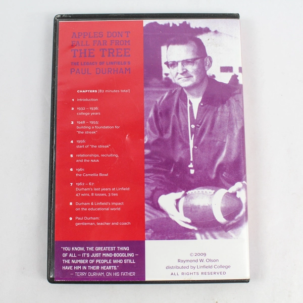 The Apples Don't Fall Far From The Tree Paul Durham DVD Pre-Owned As Is