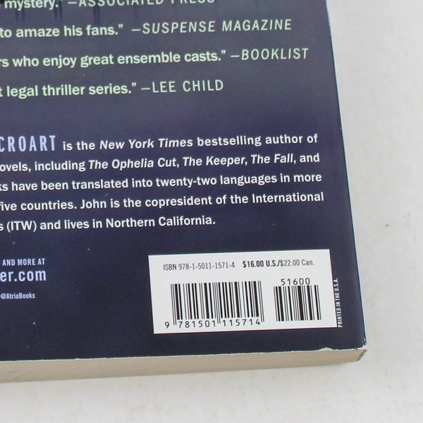 John Lescroart Poison Paperback Novel 2018 Atria Good Pre-Owned Condition