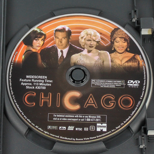 Chicago DVD 2003 Miramax Widescreen Pre-Owned Faint Scratches AS-IS