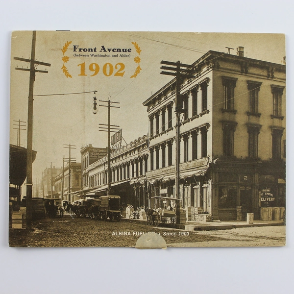 Vintage 1966 Albina Fuel Co Illustrated Calendar Book - Good Condition