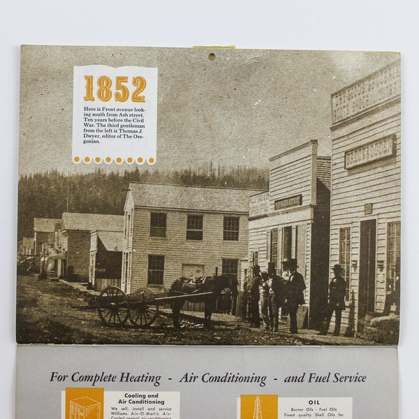 Vintage 1966 Albina Fuel Co Illustrated Calendar Book - Good Condition