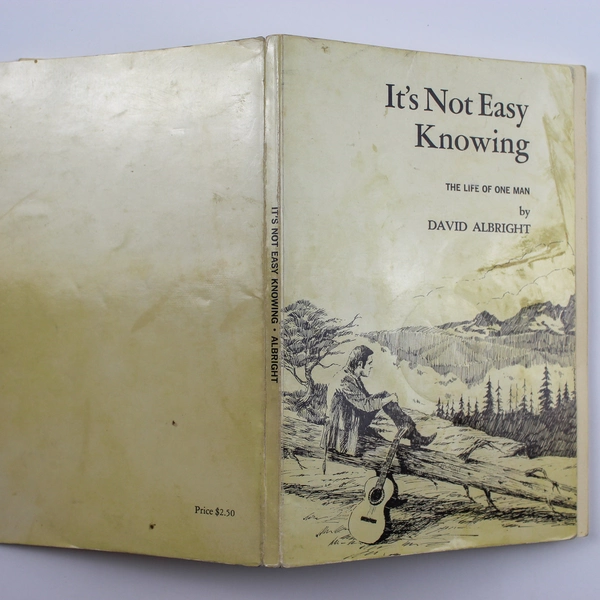 David Albright "It's Not Easy Knowing" 1974 Paperback Book - Acceptable Cond.