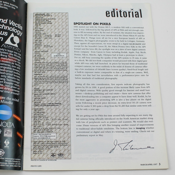 Photo Life Magazine March/April 1997 - The Miniature World - Good Condition