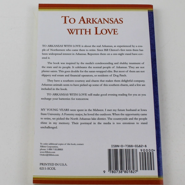 To Arkansas With Love by Claire Scoltock 1998 Paperback - Very Good