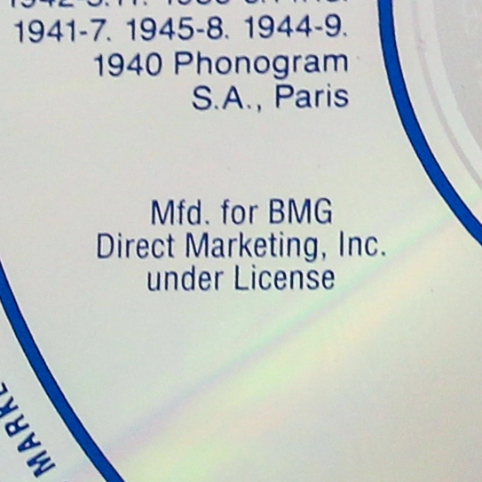 Edith Piaf Master Serie CD 16 Jazz Classics 1987 Good Condition, Not Tested