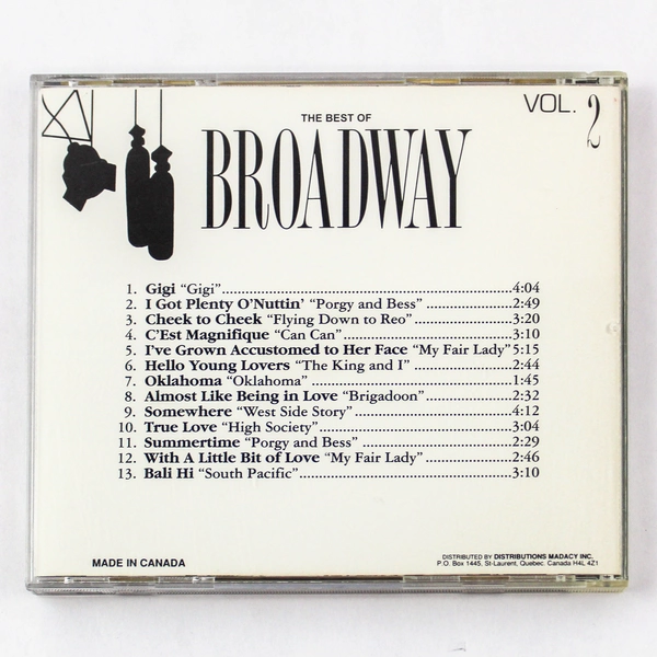 The Best of Broadway Volume 2 CD - Gigi, Cheek to Cheek, True Love, As-Is