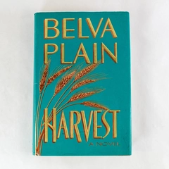 Harvest by Belva Plain Vintage Hardcover Novel with Dust Jacket 1990