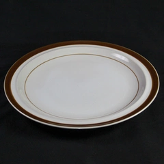 MSI Brown Monterrey Stoneware Serving Platter Oven to Table 12" Diameter