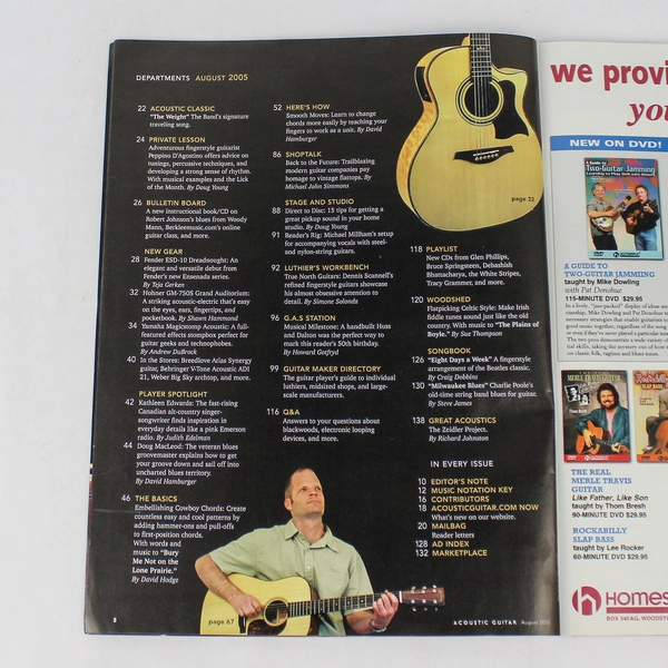 Acoustic Guitar Magazine August 2005: Buy Your Next Guitar Guide