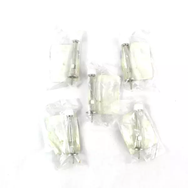 Lot of 5 Gatehouse Satin Nickel Door Stops 3-1/2" Rigid New Sealed